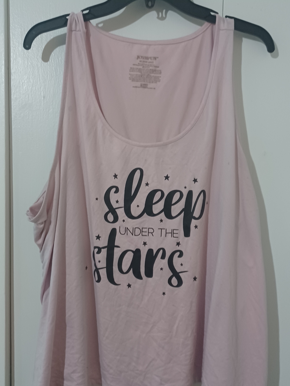 Sleep Under the Stars Womens Pink Sleep Tank